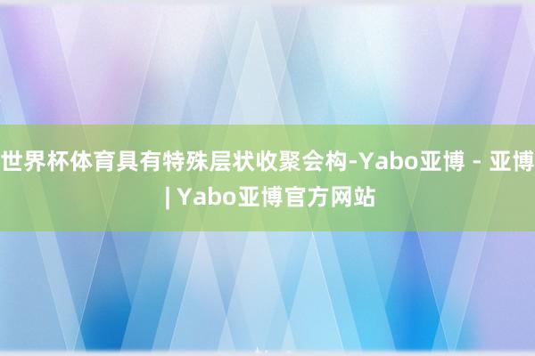世界杯体育具有特殊层状收聚会构-Yabo亚博 - 亚博 | Yabo亚博官方网站