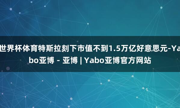 世界杯体育　　特斯拉刻下市值不到1.5万亿好意思元-Yabo亚博 - 亚博 | Yabo亚博官方网站